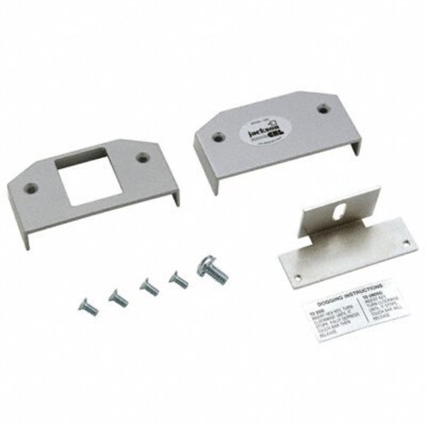 Jackson Satin Aluminum Base Cover Plate Package for 1295 Rim Panic Exit Device 302654628